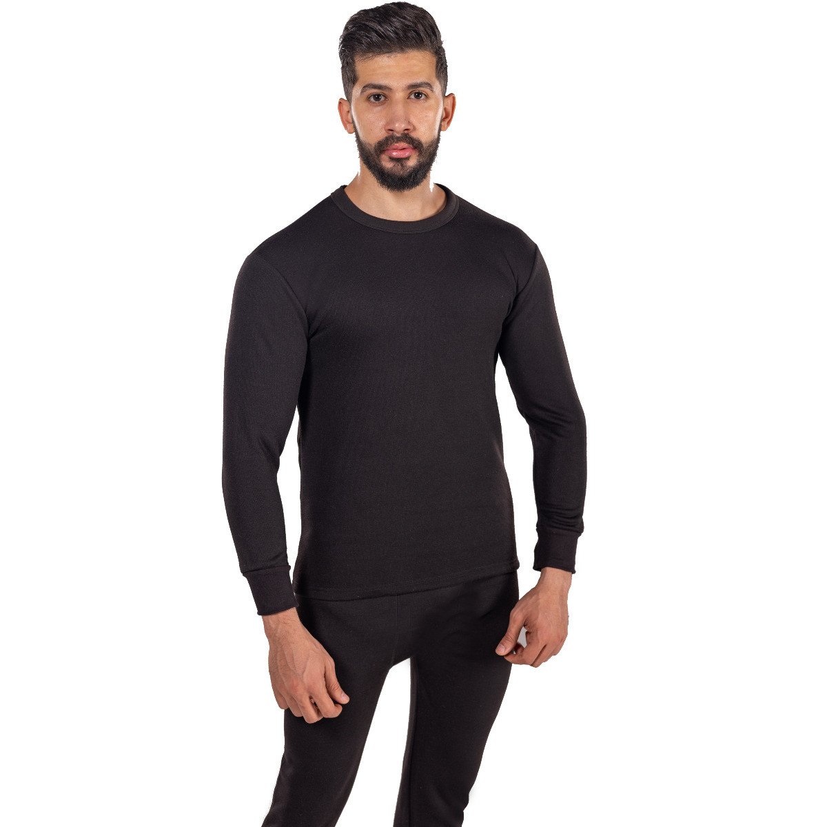 بجامة دروش فرو بيجاما رجالي كم طويل أسود