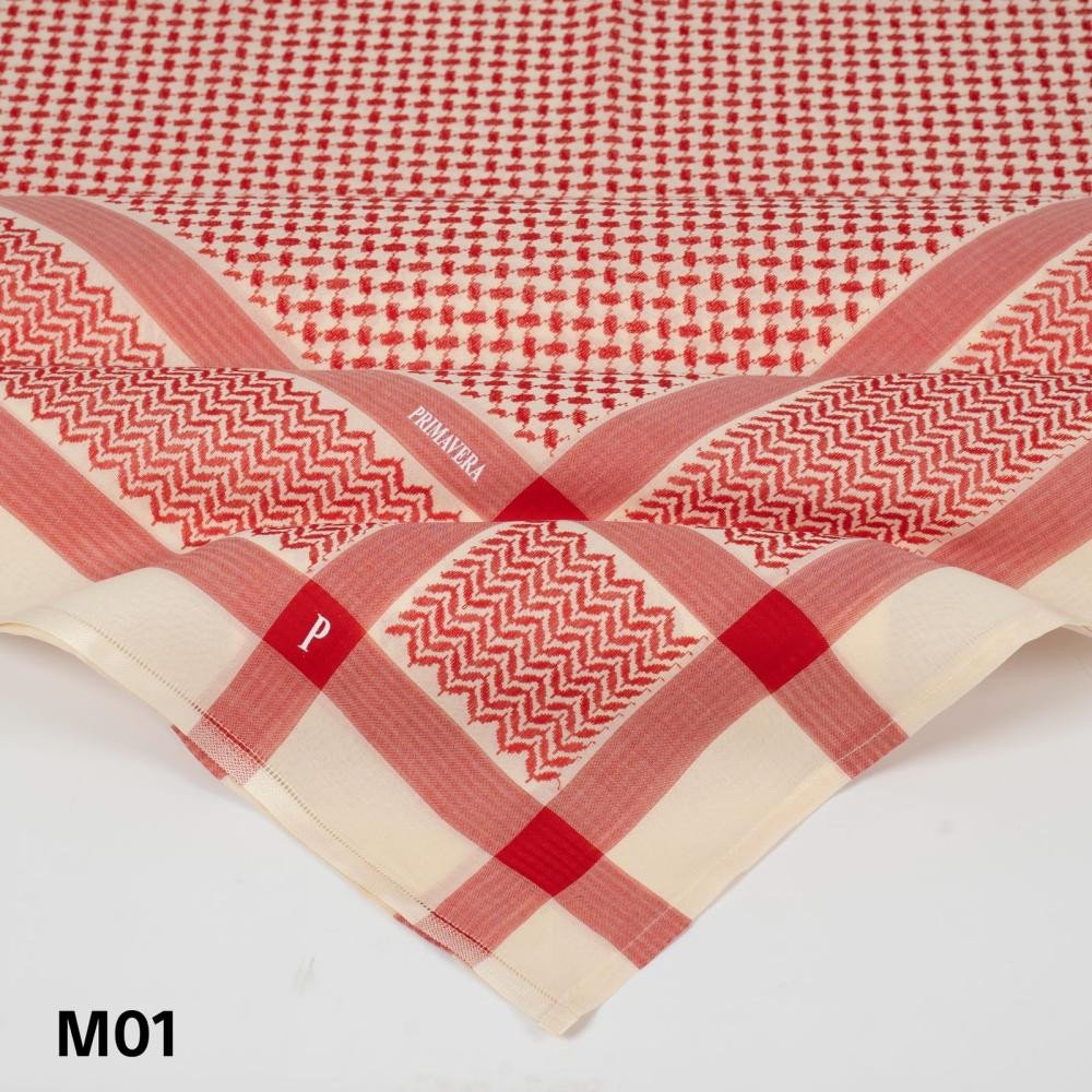 شماغ بريمافيرا احمر على اصفر 25