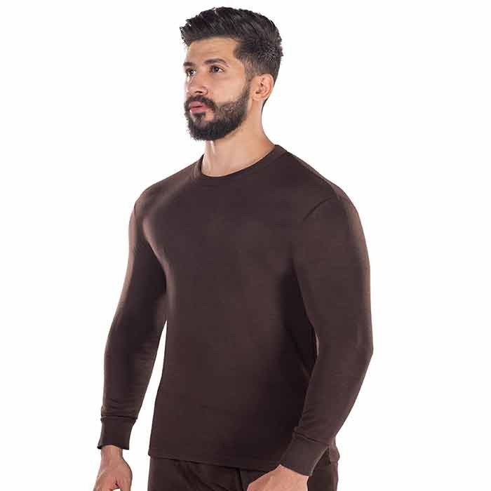 فانله دروش فرو رجالي كم طويل بني غامق شتوي