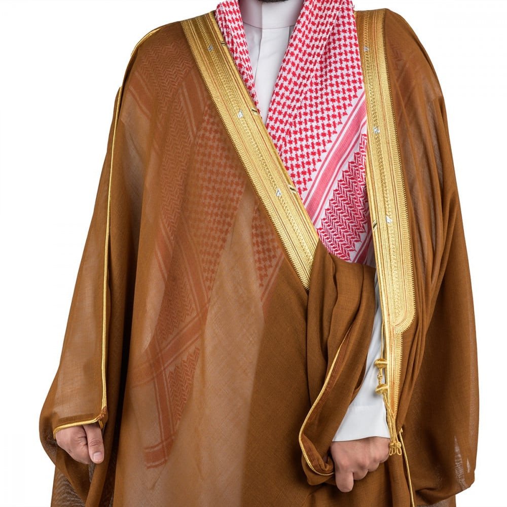 بشت ملكي غاط مصوف زري حر-أشقر