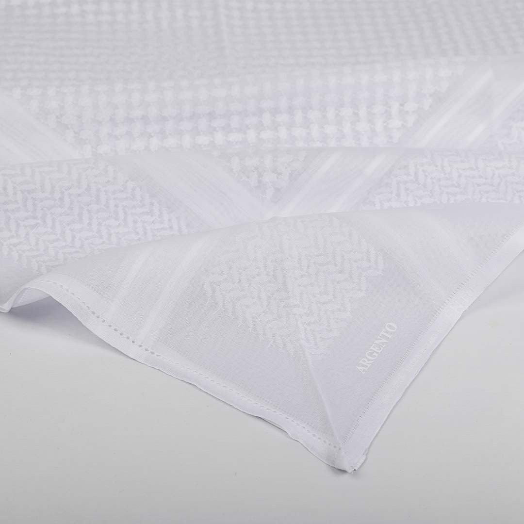 شماغ ارجنتو ابيض ARGENTO W-1