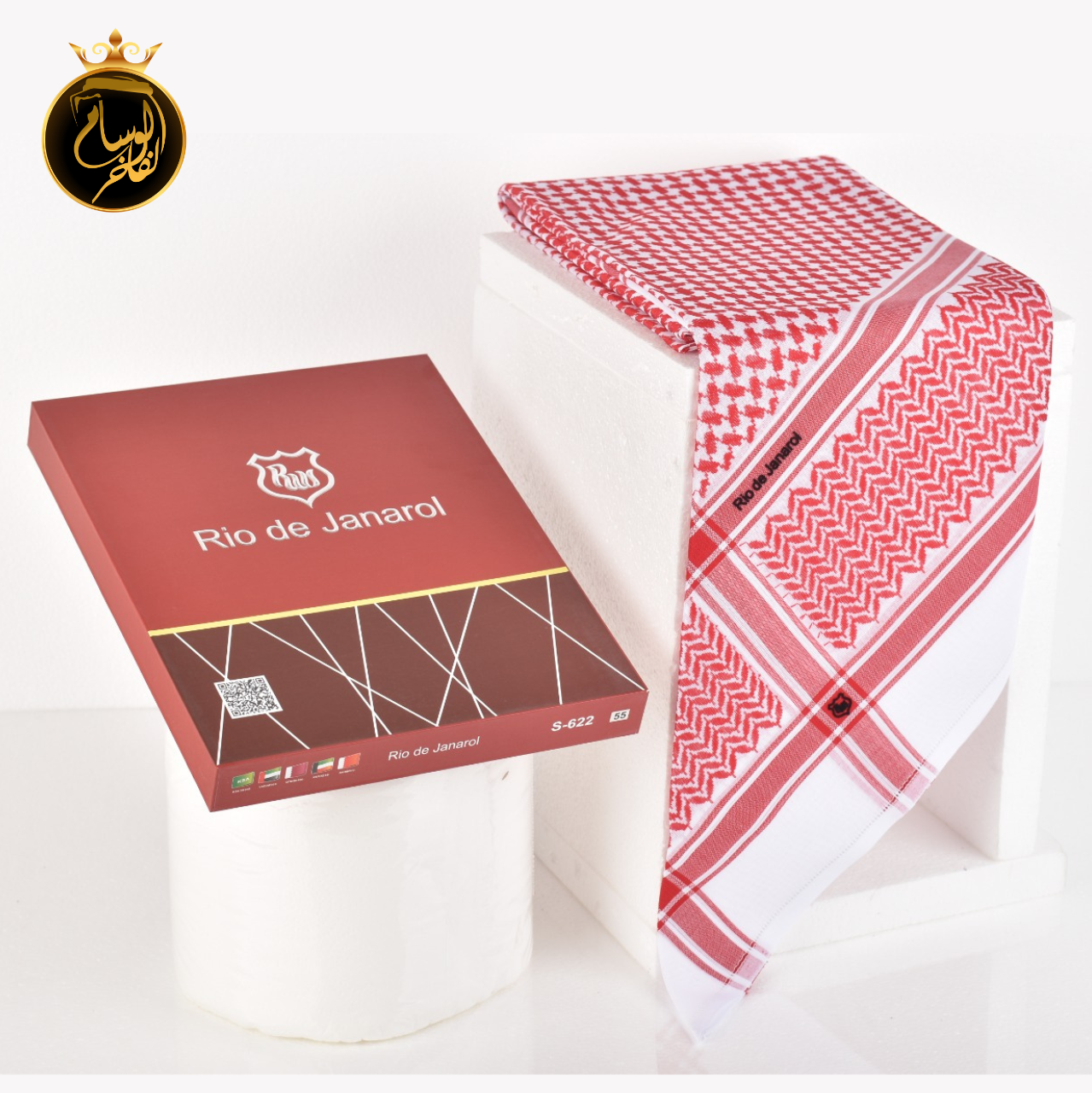 شماغ ريو دي جينرال ختم اسود 622