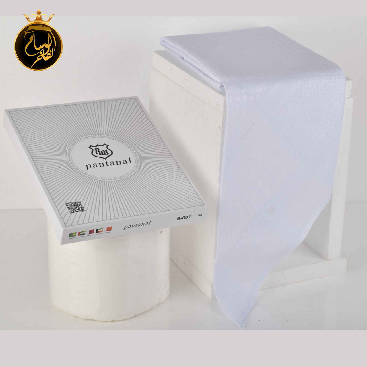 شماغ بانتنال ابيض 607